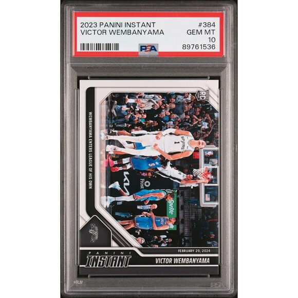 Victor Wembanyama 2023-24 Panini #384 NBA Rookie Card 1 of 2785 PSA 10 GEM MINT - Picture 1 of 2